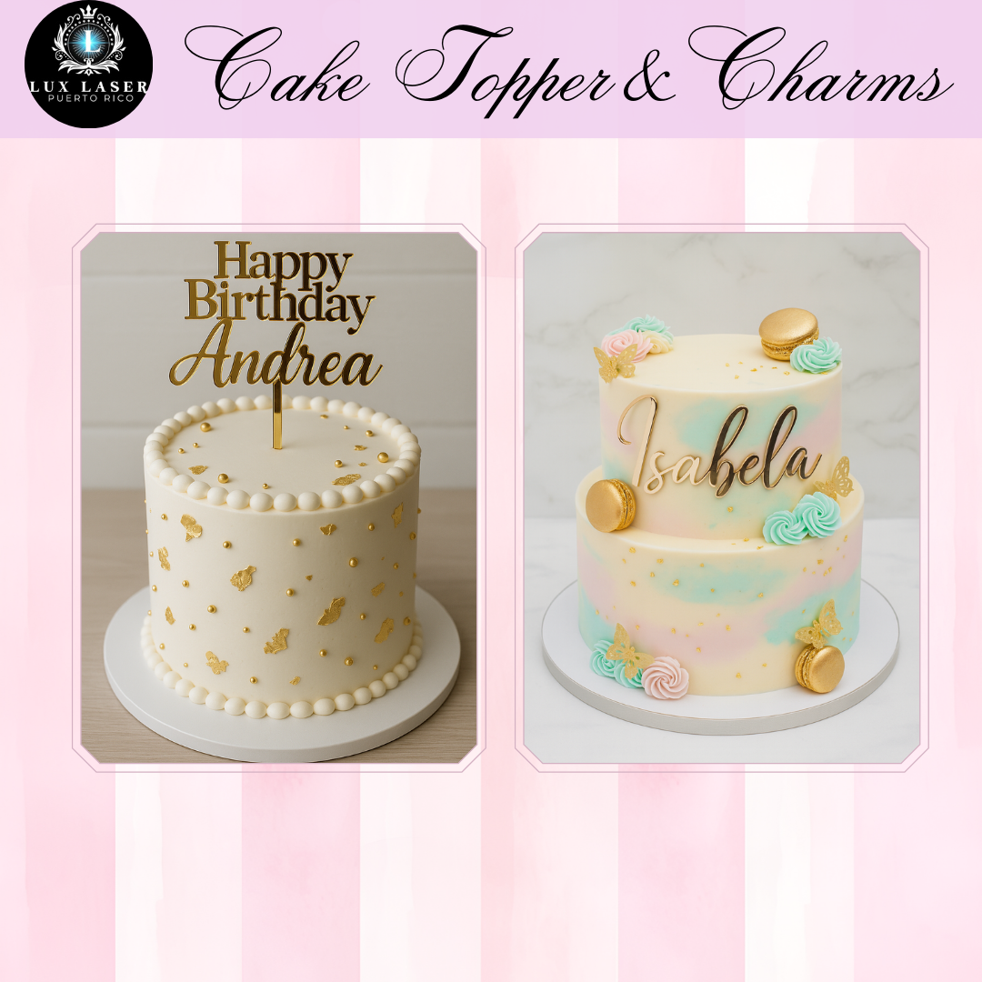 Cake Toppers y Charms Personalizados