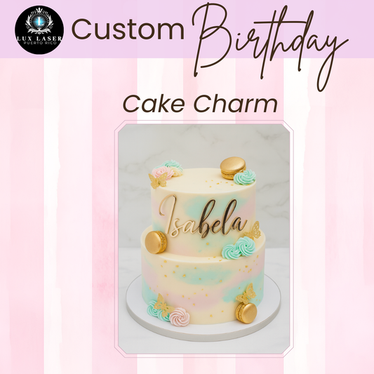 Custom Birthday Cake Charm